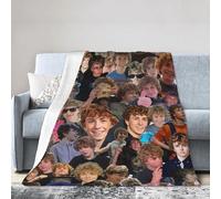 YIVIOYIL Blanket Super Soft Cozy Throw Blankets Lightweight Flannel Sofa Blanket 80""x60"", Black