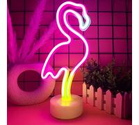 YIVIYAR Flamingo Lights - Pink Flamingo Neon Signs for Bedroom, Bar, Party Decoration