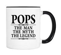 YIVXA Cute and Fun Mug 11 Oz Pops The Man The Myth The Legend Mug Pops Gift Pops Mug