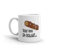 YIVXA Holiday Coffee Mug 11 Oz They See Me Rollin Trunk Clash Royale Funny Christmas Day Tea Cup
