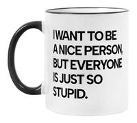 YIVXA Mug 11 oz Funny Coffee Mug Gifts for Coworkers OfficeSarcastic Christmas Gag Gifts for Friends Women Men Coworkers Boss