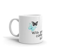 YIVXA Mug 11 oz Life is Strange Power White Ceramic Ceramic Glossy Mugs for Coffee Lover