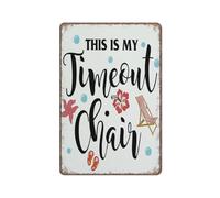 YIVXA Retro Tin Sign Funny Beach Sign Summer Vacation Decor Rustic Sign Poster Wall Art for Kitchen Garden Bathroom Farm Home Coffee Decor 12x8 inch