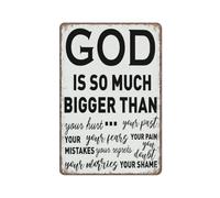 YIVXA Tin Signs Vintage Christian Bible Verse Decoration You Shame Christian Gifts for Women Men Poster Wall Art for Kitchen Garden Bathroom Farm Home Coffee Decor 12x8 inch