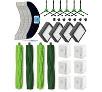 Yivy 26Pack Replacement Parts for iRobot Roomba Combo J7+/J7 Plus/10 Max Robot Vacuum Cleaner,Combo J9+/J9 Plus Accessories: 4 Rubber Brushes+4 Mopping Pads+4 HEPA Filters+6 Side Brushes+6 Dust Bags