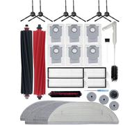 Yivy 30 Pcs Accessories kits for Roborock S8 Maxv Ultra Robot Vacuum Cleaner, S8 Max Ultra Replacement Parts: 2 Main Brush, 6 Side Brushes, 4 HEPA Filters, 4+4 Wipes, 6 Dust Bags,1 water tank brush