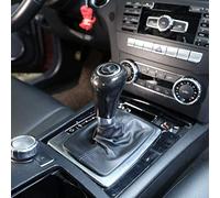 YIWANG 5 Colors Gear Shift Knob Cover Trim for Benz C Class W204 E W212 GLK X204 CLS W218 A G Class Auto Accessories (Black Wood Grain)