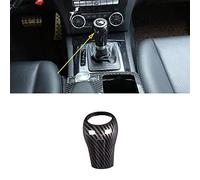 YIWANG Carbon Fiber Gear Shift Knob Cover Trim For Benz C Class W204 E W212 GLK X204 CLS W218 A G Class Auto Accessories