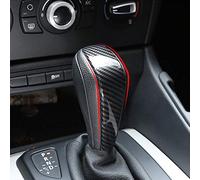 YIWANG Carbon Fiber Style ABS Car Center Gear Shift Head Cover Trim for E48 E61 E64 E65 E85 E86 E53 E81 E82 E87 E90 E91 E92 E93 F01 E87 1 Series 5 Door Hatchback