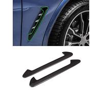 YIWANG Carbon Fiber Style ABS Front Fender Side Air Vent Outlet Trim Cover 2pcs For X3 X4 G01 G02 2018 2019 Auto Accessories