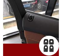 YIWANG Carbon Fiber Style Car Door Lock Knob Cover Sticker 4Pcs For X5 F15 2014 2015 2016 2017 2018, X6 F16 2015 2016 2017 2018 Auto Accessories