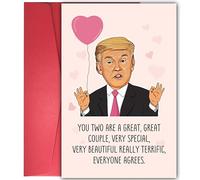 YIWANSIN Wedding Card for Friends Family, Funny Engagement or Bridal Shower Card for Men Women, Wedding Congratulations Gift for Bride Groom