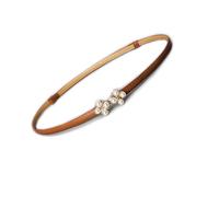 YIWEIYA Womens Faux Leather Skinny Belt Skinny PU Leather Adjustable Slim Thin Waistband Belts with Metal Buckle for Ladies Jean Dress Slim Belt