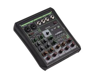 YIWENG 6 Channel Audio Mixer 48V Phantom Power OTG Mixing Console USB MP3 player with Recording BT Sound Console for Home Theater Computer Audio Interface,audio mixer for streaming