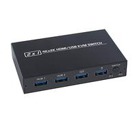 YIWENG AM-KVM 201CL 2-in-1 HDMI/USB KVM Switch Support HD 2K*4K 2 Hosts Share 1 Monitor/Keyboard& Mouse Set,USB