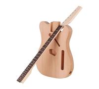 YIWENG DIY Unfinished Electric Guitar Kit Guitar Barrel Blank Wooden Guitar Body Replacement Parts Mahogany Body Maple Wood Neck Rosewood Fingerboard,unfinished guitar body