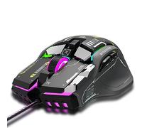 YIWENG G6 RGB 12-Key Mechanical Mouse Wired Gaming Mosue Ergonomic Design 10-key Macro Programmable Setting 6-Speed Adjustable DPI 13 RGB Lighting Modes,mouse