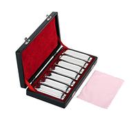 YIWENG harmonica,Harmonica 10 Holes Harp Blues Harp Blues Harmonica Diatonic Harmonica Set 7 Piece (A-G) W/Exquisite Box + Wipes,Blues Harmonica Set