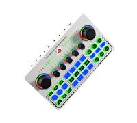 YIWENG Live Sound Card Audio Mixer Recording Desktop Singing BT Power Supply OTG Digital Lossless Transmission for Streaming Podcasting Gaming Recording Soundboard Built-in Battery