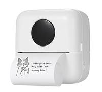 YIWENG Portable Mini Pocket Printer Wireless BT Thermal Printer Photo Notes Errors Memo Thermal Printer Simple Operation White,Thermal Printer