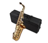 YIWENG Saxophone,Eb Alto Saxophone Brass Lacquered Alto Sax Wind Instrument with Carry Case Gloves Straps ing Cloth & Brush Saxophone Mute Reeds Mouthpiece Pad Mouthpiece Brush,Brass Alto Sax