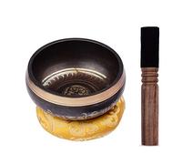 YIWENG singing bowl,Tibetan Singing Bowl Set with 11.5cm/4.5inch Handmade Metal Sound Bowl & Soft Cushion & Wooden Striker for Meditation Sound Chakra Healing Yoga Relaxation,Meditation Sound Bowl