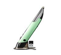 YIWENG Three Mode 2.4G+BT3.0+5.0 Wireless Optical Pen Mouse 800/1200/1600DPI Rechargeable Pocket Pen Mouse for PC Laptop Computer Green,BT3.0+5.0