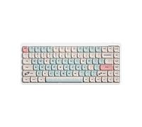 YIWENG Wireless Mechanical Keyboard 84 Keys 2.4G+BT5.0+Type-C 3 Connections 75% Low Profile Layout Keyboards 15 Light Effect 5 Brightness Levels for Tablet Laptop Smartphone OUTEMU Blue Switches,wirel
