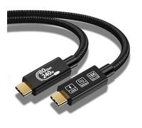 YIWENTEC 80Gbps Thunderbolt 5 Compatible Cable with up to 120Gbps Bandwidth Amplification and 240W Charging Power Compatible with Thunderbolt 4, USB 4 and USB-C (1M)