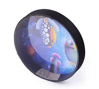YIWEOG 16 Inch Ocean Drum Wooden Handheld Sea Wave Drum Percussion Instrument Gentle Sea Sound Musical for