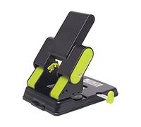 YIWEOG 2-Hole Paper Punch Handheld Metal Hole Puncher Adjustable Hole Distance 70mm/80mm 70 Sheet Capacity 6mm for A4/ A3 / A5/ A6 / B4 / B5 / B6 / B7 Notebook Scrapbook Diary Planner School