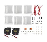 YIWEOG 3D Printer Nevermore V6 Duo Activated Carbon Filters Accessory Compatible with VORO 2.4/ VORO Trident/VORO Switchwire/VORO 1.8 3D Printer Air Filter Kit with 2 Turbofans Activated Carbon