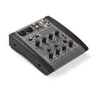 YIWEOG Audio Mixer 4-Channel Mixing Console 48V Phantom Power for Home Studio Recording DJ Network Live Broadcast Multi-functional Professional Mixing Console Type-C Power Supply XLR/6.35mm/3.5mm Conn