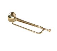 YIWEOG Brass Trumpet Bb Flat Bugle with Mouthpiece Orchestra Music Instrument Gold Lacquer Finish for School Students Beginner Bugle Trumpet