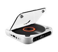 YIWEOG CD Player Portable BT Music Player CD Runner with Dustproof Cover 6 Modes A-B Repeat Timer Remote Control External Playback Function Home Desktop CD Player