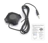 YIWEOG Desktop Conference Microphone 360° Omnidirectional Condenser 3.5mm Plug & Play PC Computer Mic Compatible with Windows Mac for PC Laptop Video Conference Recording Chatting Gaming Online Class