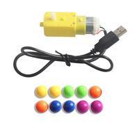 YIWEOG Marble Track Model 3D Print Parts Model Kit Comes with 10pcs Marbles and Motor with USB Cable