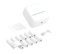 YIWEOG Mini Pocket Printer Portable Thermal Instant Photo Printing Label Maker Machine BT Wireless Connect Compatible with Android/iOS APP Support Receipt Label Memo Sticker Notes Lists Scrapbook