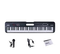 YIWEOG Portable 61 Keys Digital Music Electronic Keyboard Multifunctional Electric Piano for Piano Student Musical Instrument
