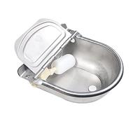 YIWEOG Stainless Steel Automatic Waterer Livestock Tool Animals Water Bowl with Ball for Cattle Horse Goat Sheep Dog