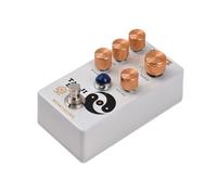 YIWEOG TAI JI DRIVE Guitar Overdrive Effects Pedal Volume/Tone/Gain/Voice/4-Mode Knob DC 9V 6.35mm Input/Output Interface Electric Guitar Overdrive Effector with True Bypass