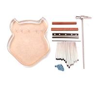YIWEOG Thumb Piano 17 Keys with Tune Hammer Pillow Wood and Screws Acrylic Cute Rhino Head Shape Musical Instrument Portable Finger Piano Gifts for Adults Beginners and Music Lovers
