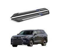 YIWIOJOB Aluminium 2PCS Running Board Compatible For Toyota Grand Highlander 2023 Side Step Nerf Bar Stairs Side Steps Side Pedals Protector