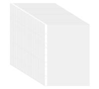YIWONFU 100 PCS 11 Hole Punched Pockets A4, 10C Extra Thick Glossy Wipeable Poly Pockets for 2/3/4 Hole Folders, Plastic Sleeves Clear for Organizing Documents, Memos, Photos, Letters and Forms