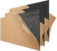 YIWONFU 1mm Thick Black Acrylic Sheets A4 (297mm x 210mm), 6Pcs Sturdy Dirt/Corrosion-Resistant Plastic Panels for Painting, Picture Frame, Printing