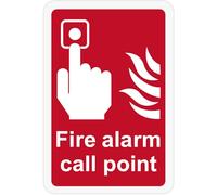 YIWONFU 5pcs Fire Alarm Call Point Safety Sign(15 * 10cm) Fire Alarm Signs for Commercial Places, Construction Sites, Warehouses, Office Buildings, Schools