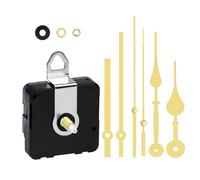 YIWONFU Silent Wall Clock Mechanisms, Battery Powered, with 2 Styles Clock Hands for Repair Home Office (Gold)