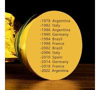 Yiwoop Ripple Large Gold Trophy Cup &Medal for Sports Tournaments, Award Competitions,Competitions,Soccer Football League Match Trophy