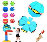 YIWOYI Magic Bouncing Ball for Kids - Light-Up Pop Up Toy Dual Form Interactive Play Perfect for Outdoor Fun and Parent-Child Bonding(Light Blue)