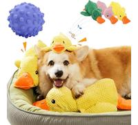 YIWOYI Paw Love Calming Duck Plush Toy - Soft Crinkle with Quacking Sound for Dogs Ideal Comfort Companion for Puppies and Adult(2 Pcs Yellow,S(25cmx 22cm))
